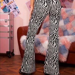 Zebra Flare Pants